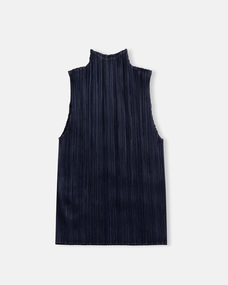 basics sleeveless mock neck top