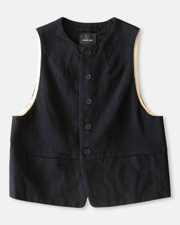 mulesing free wool cotton crew neck vest