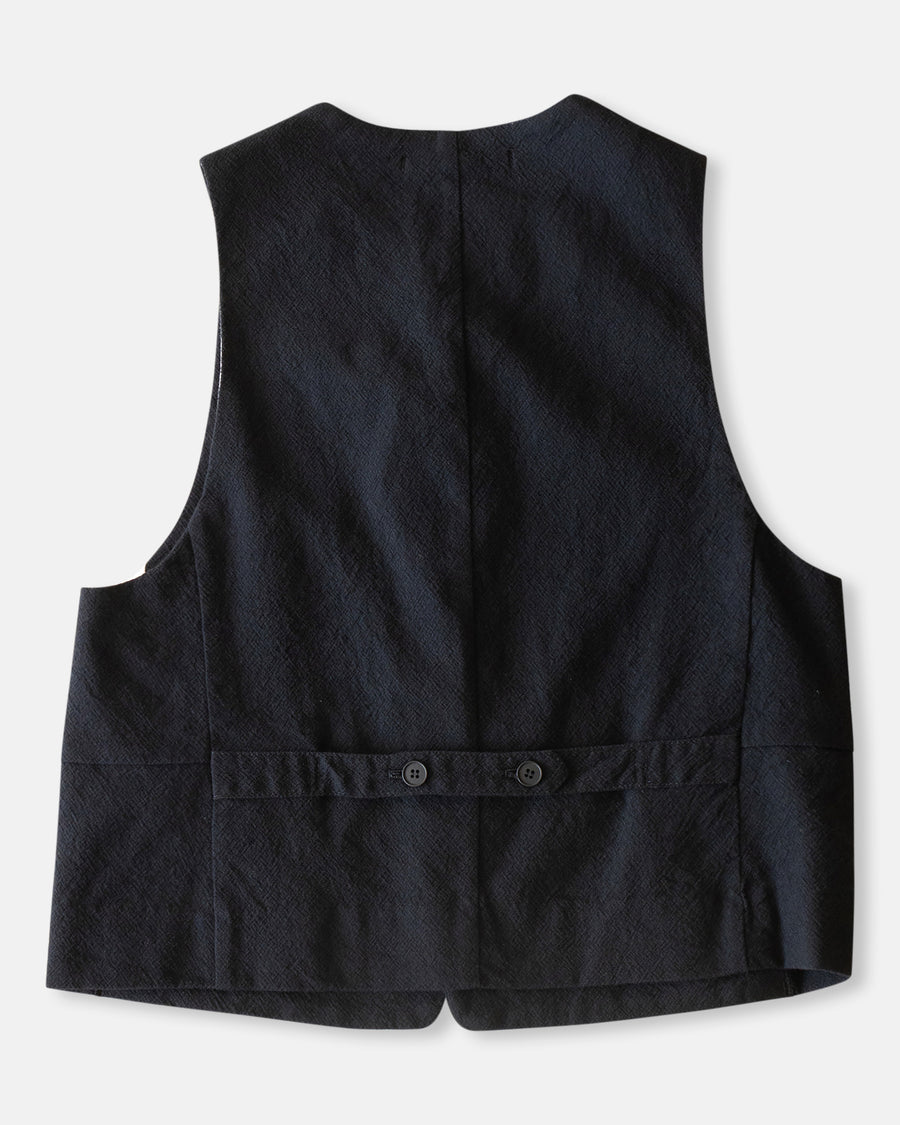 mulesing free wool cotton crew neck vest