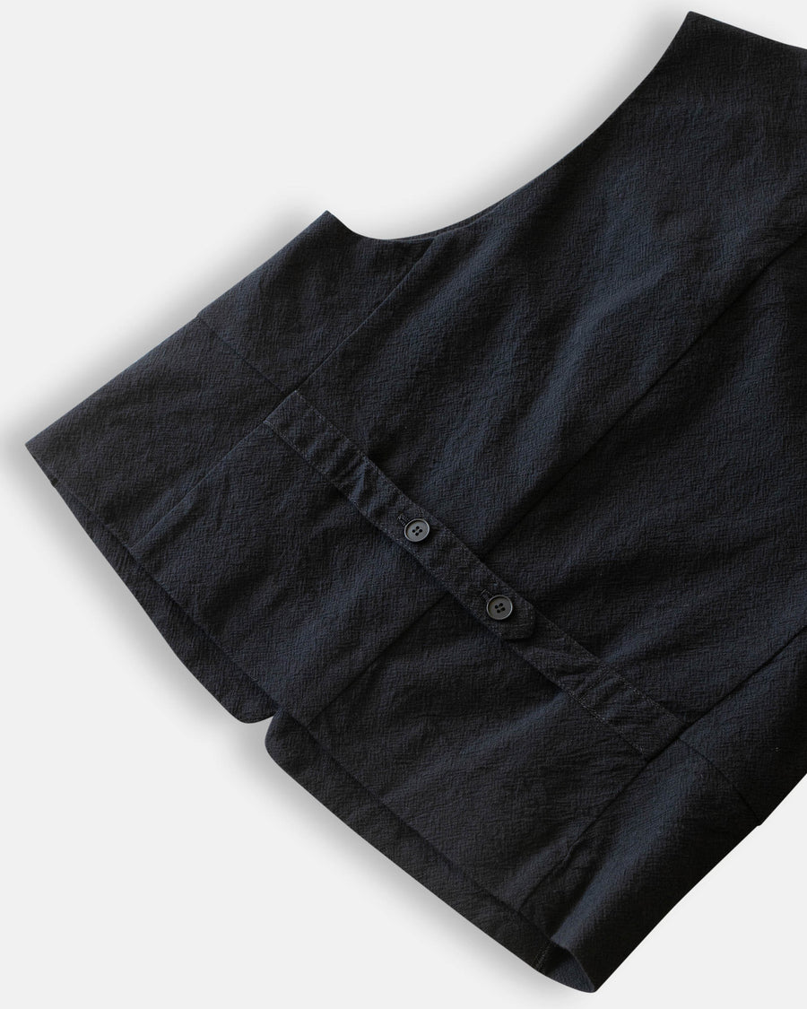 mulesing free wool cotton crew neck vest