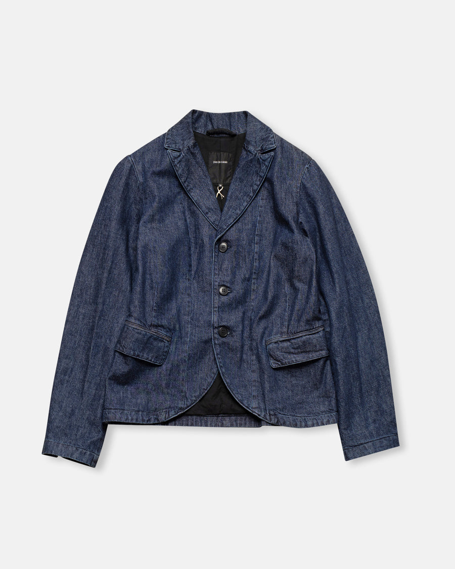 natural denim tailored jacket