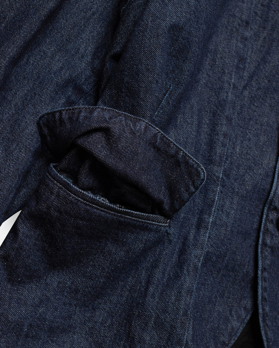 natural denim tailored jacket