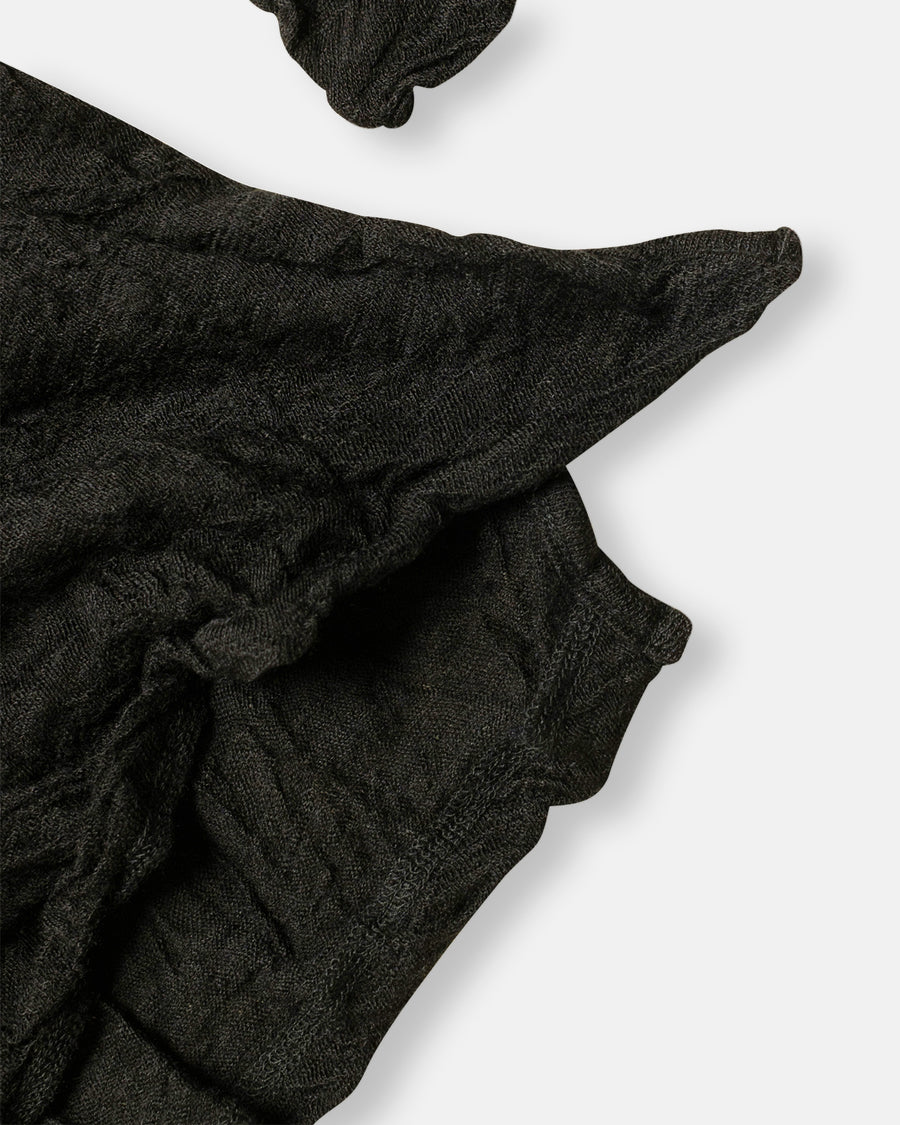 wool gauze crinkle jersey pullover