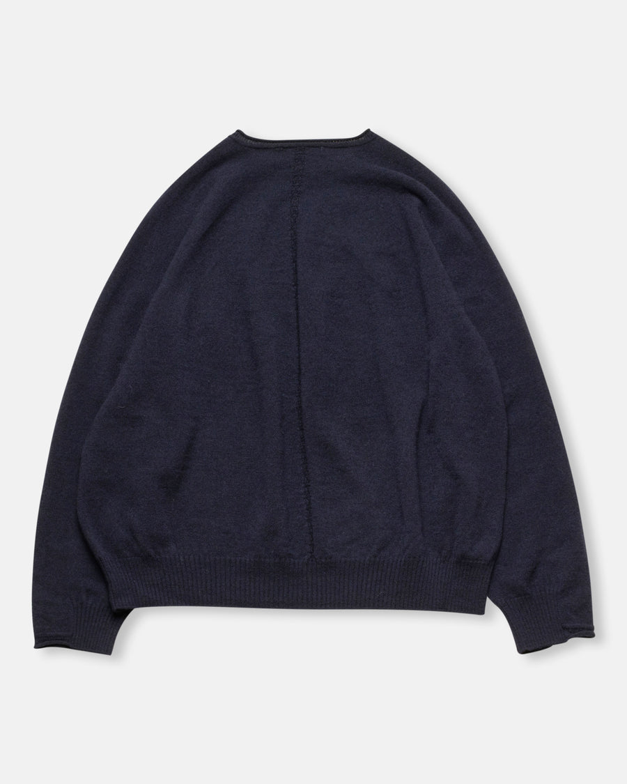 airy wool crew neck pullover