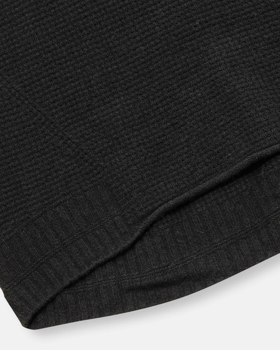 cashmere blend lambs wool boat neckline vest