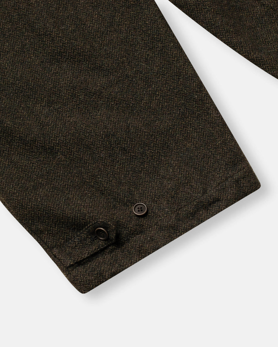 eco wool herringbone wide pants