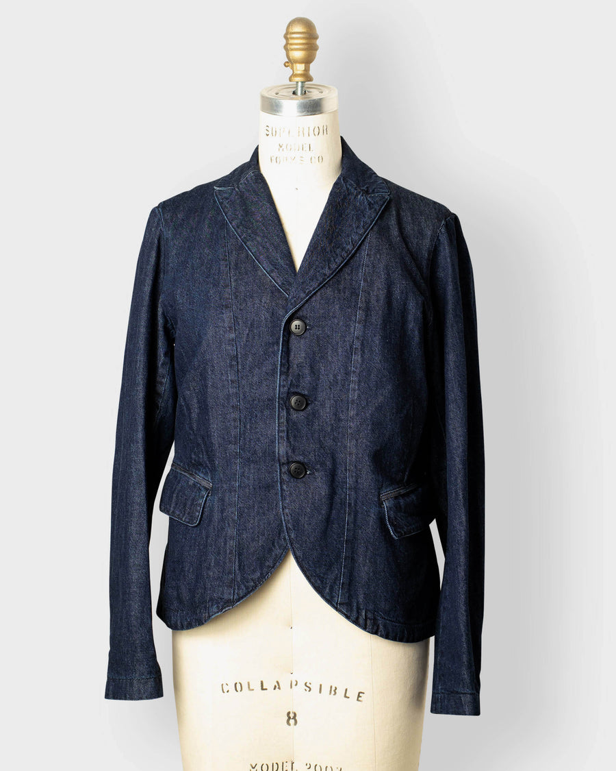 natural denim tailored jacket