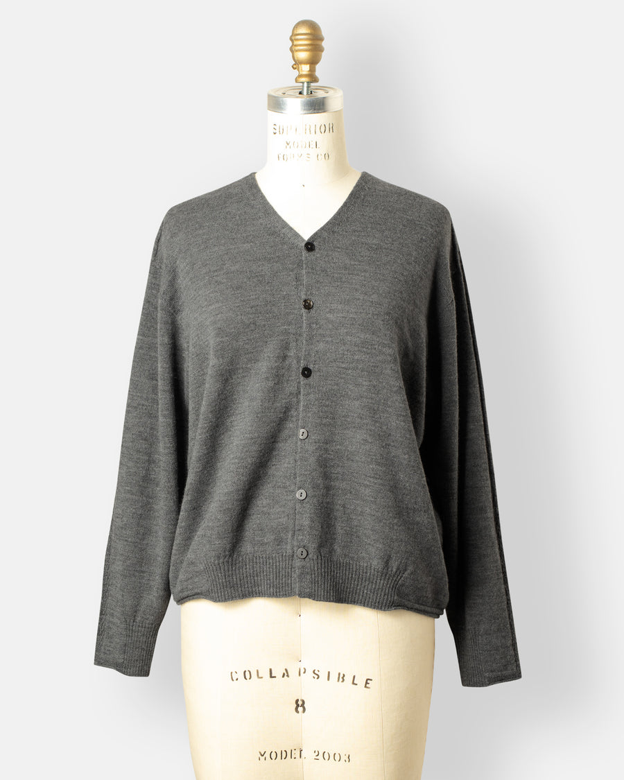 airy wool cardigan