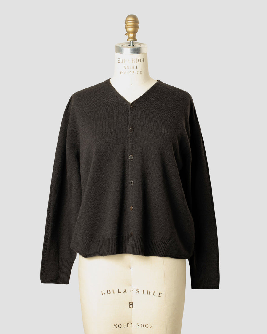 airy wool cardigan