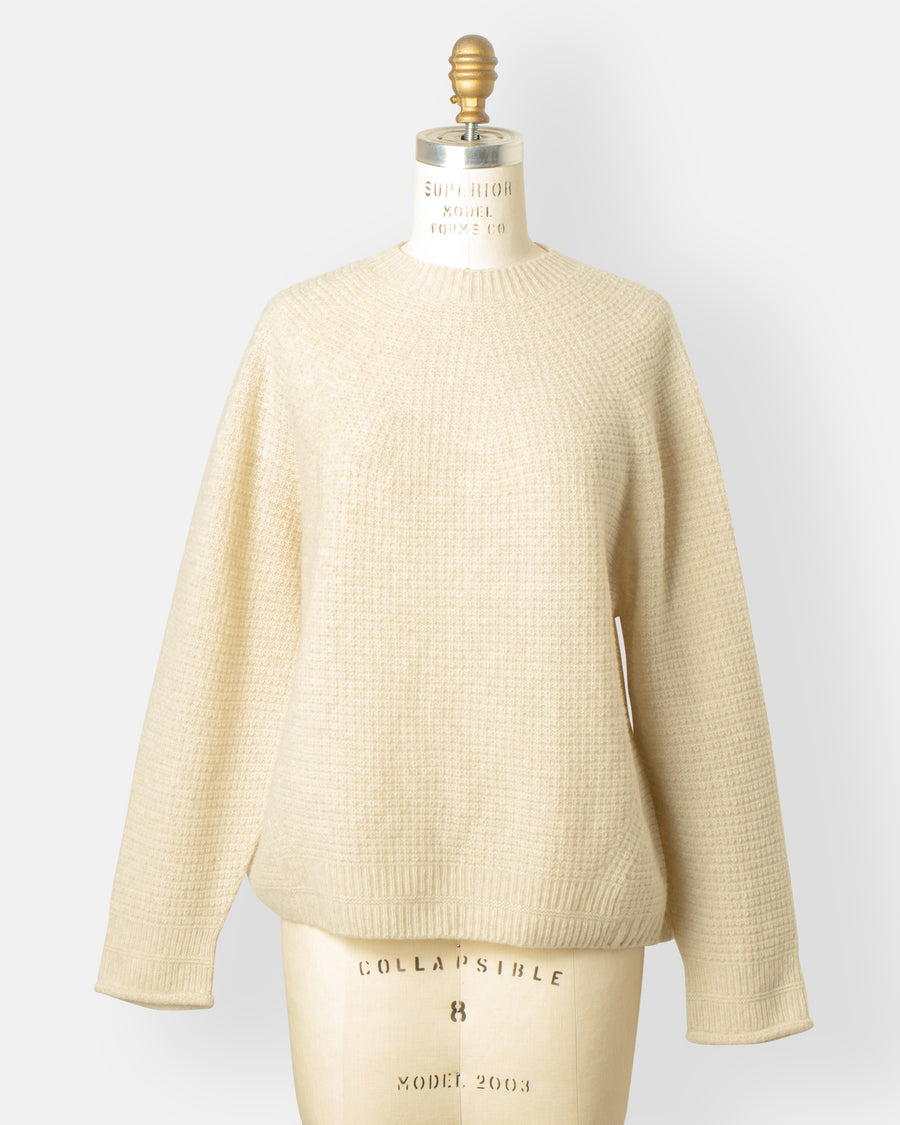 cashmere blend lambs wool pullover