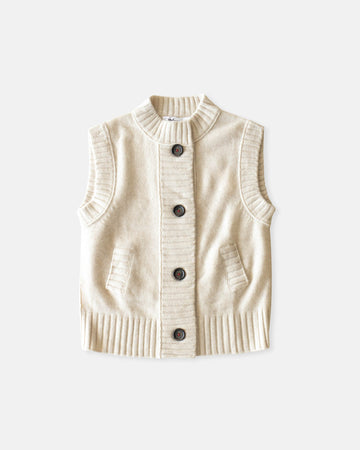 rib trim vest