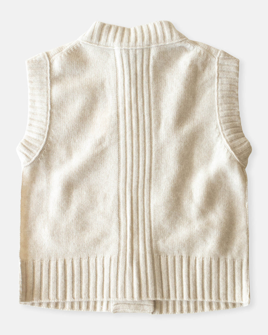 rib trim vest