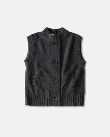 rib trim vest