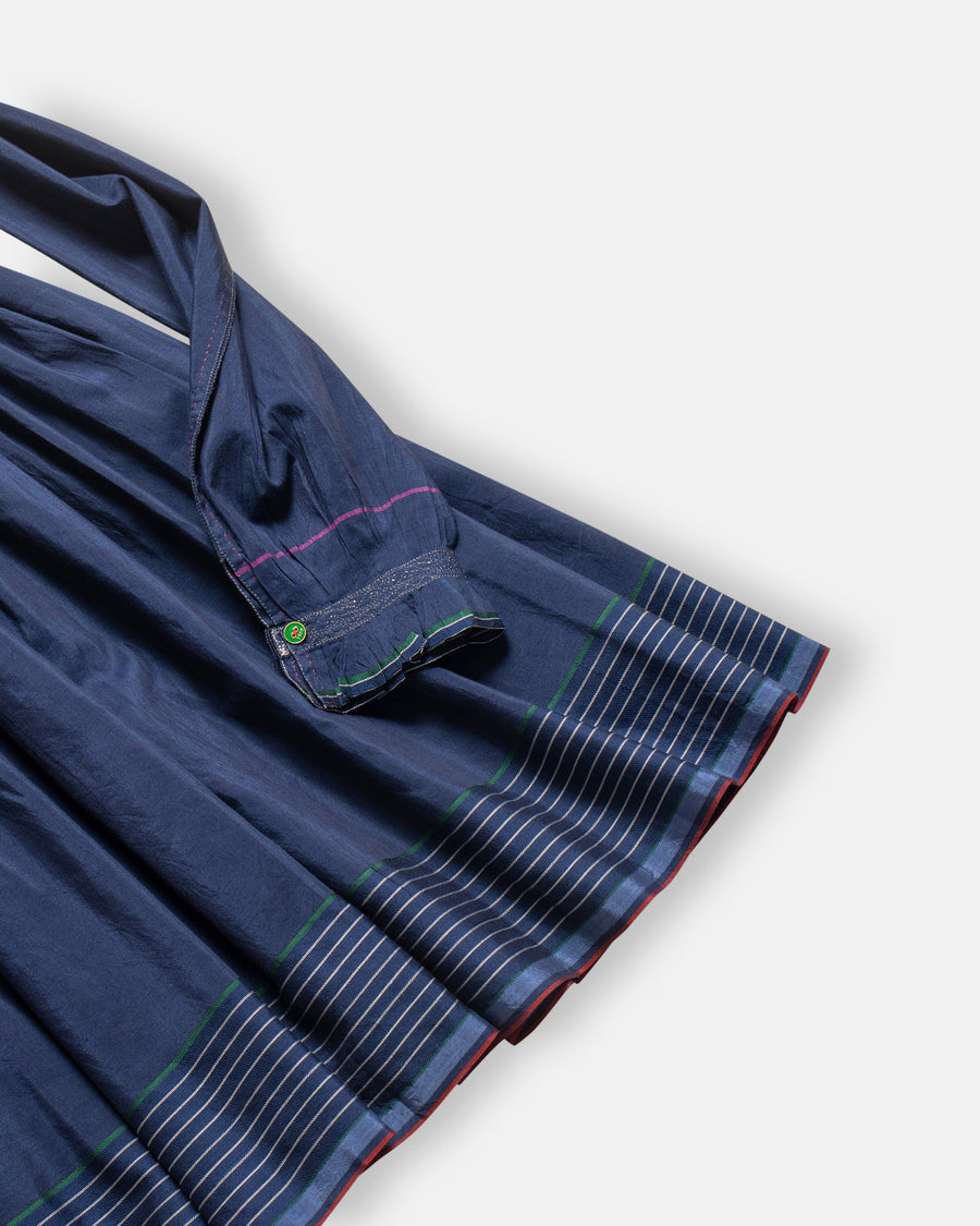 tie front top with pleats