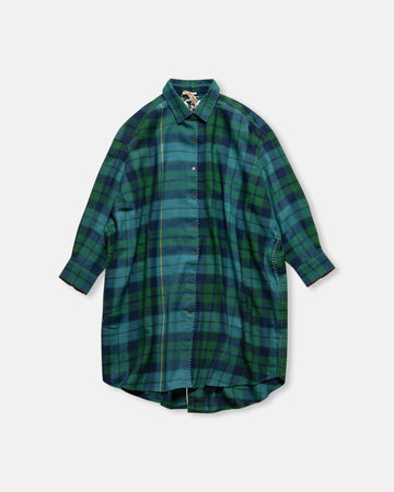 long plaid shirt