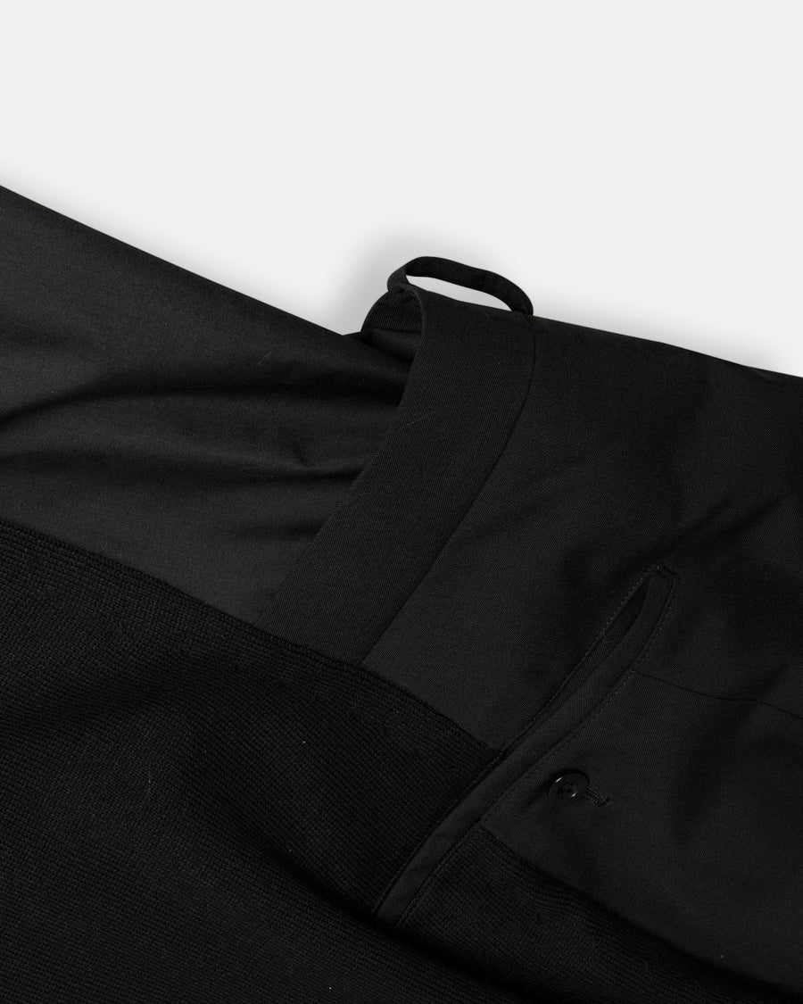 poplin x knit dress
