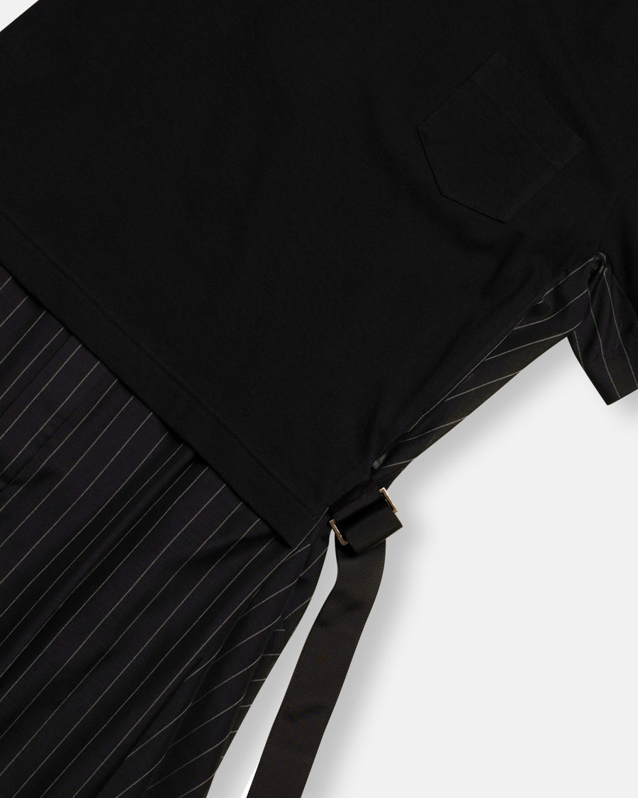 spun organza x cotton jersey dress