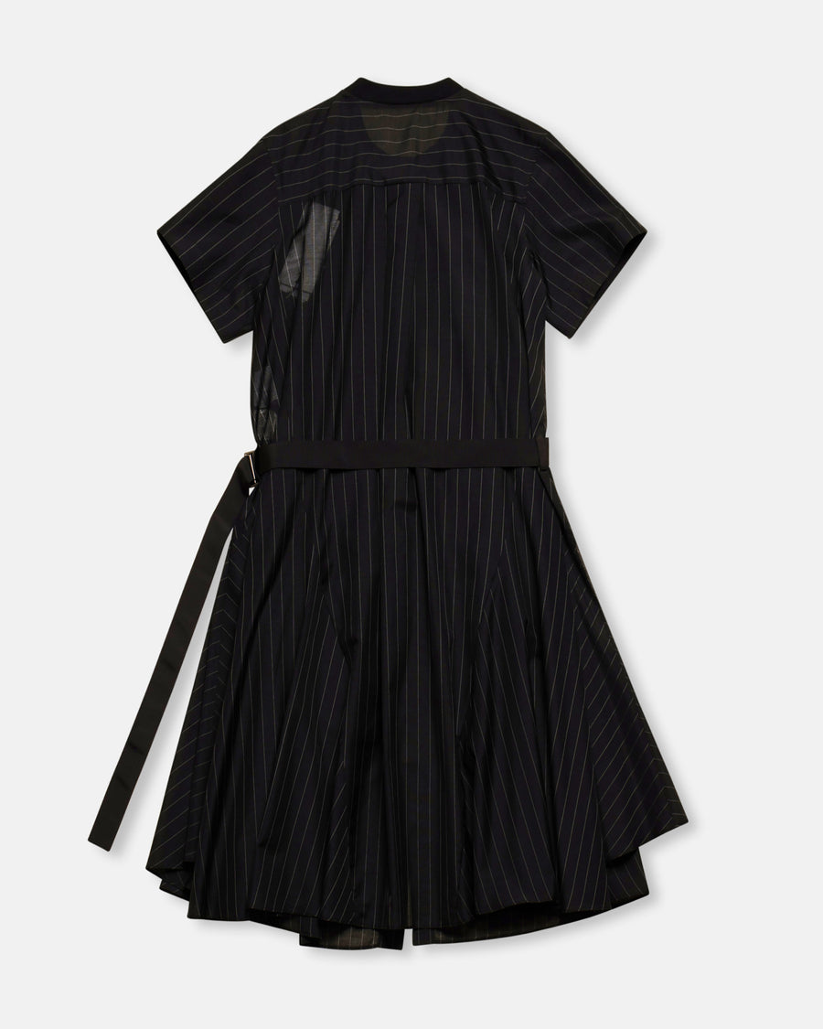 spun organza x cotton jersey dress