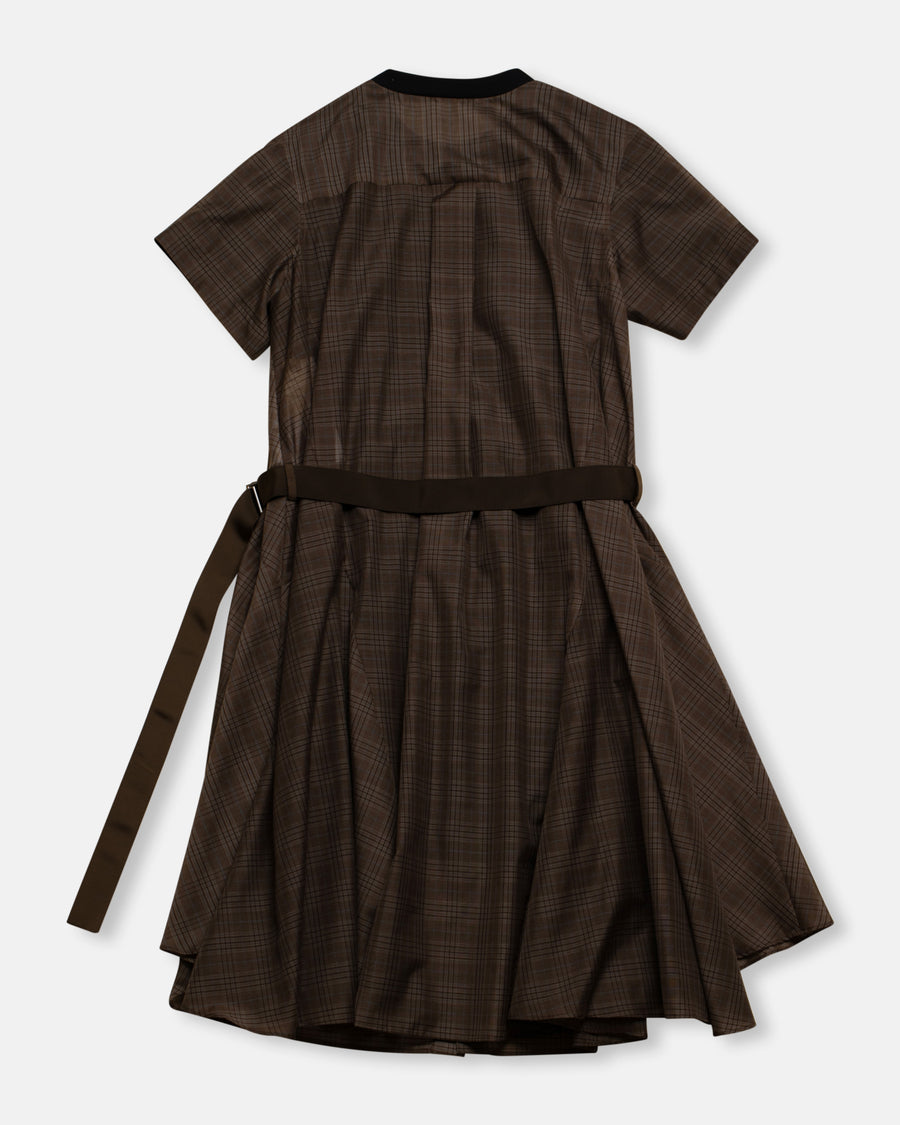 spun organza x cotton jersey dress