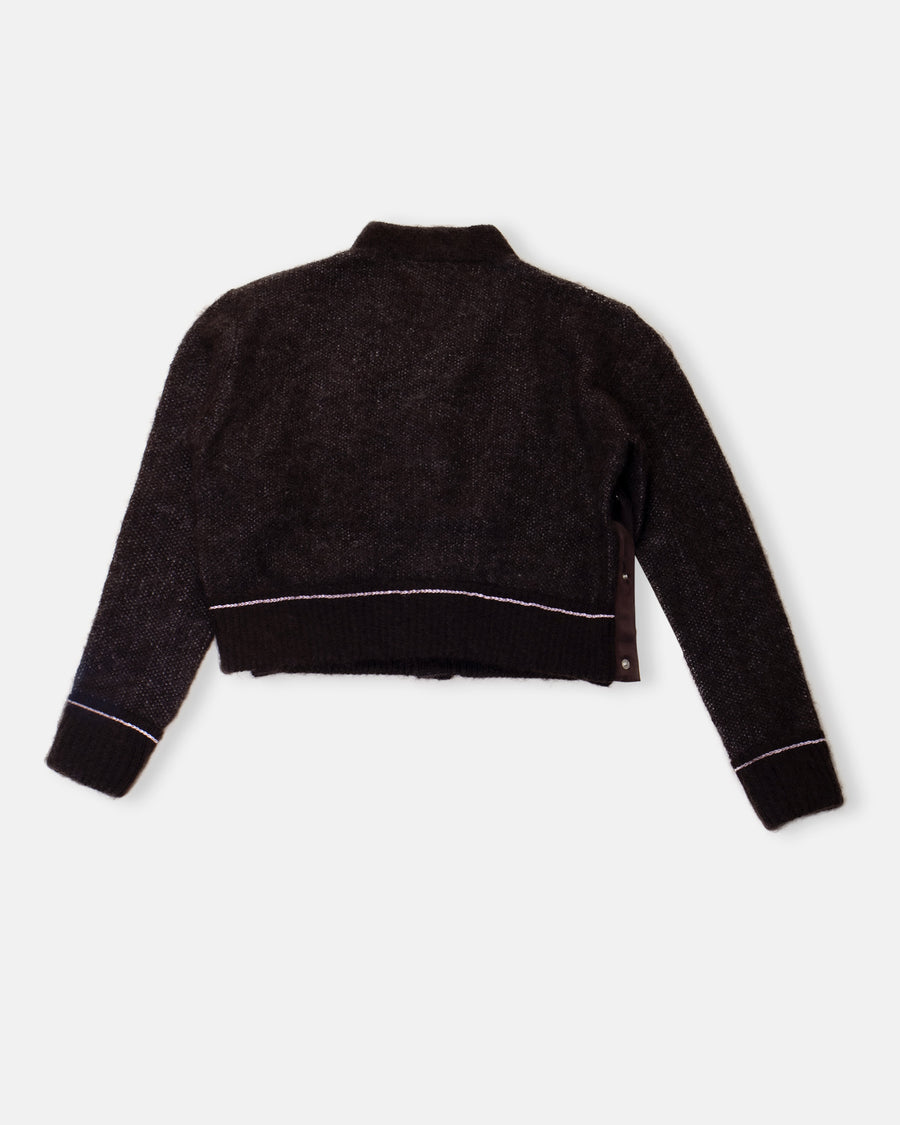 mohair knit cardigan