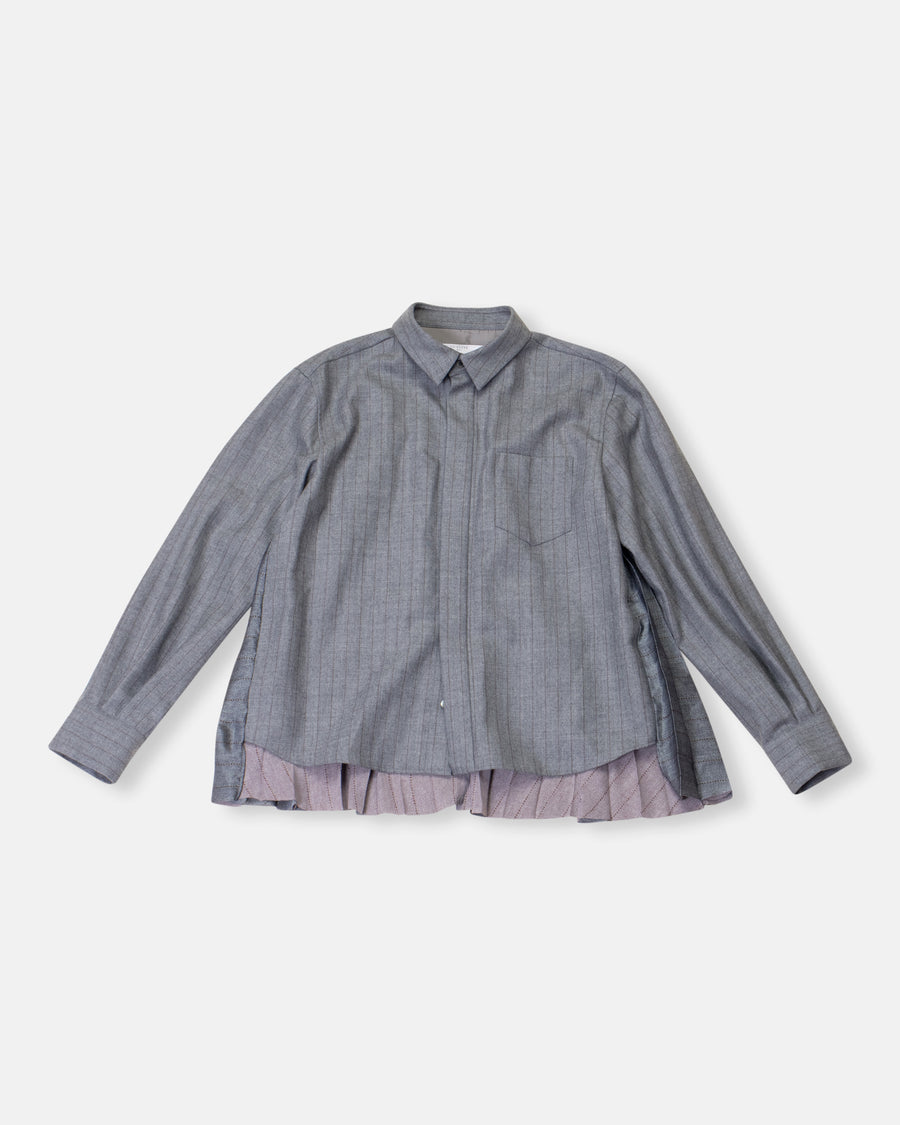 chalk stripe shirt