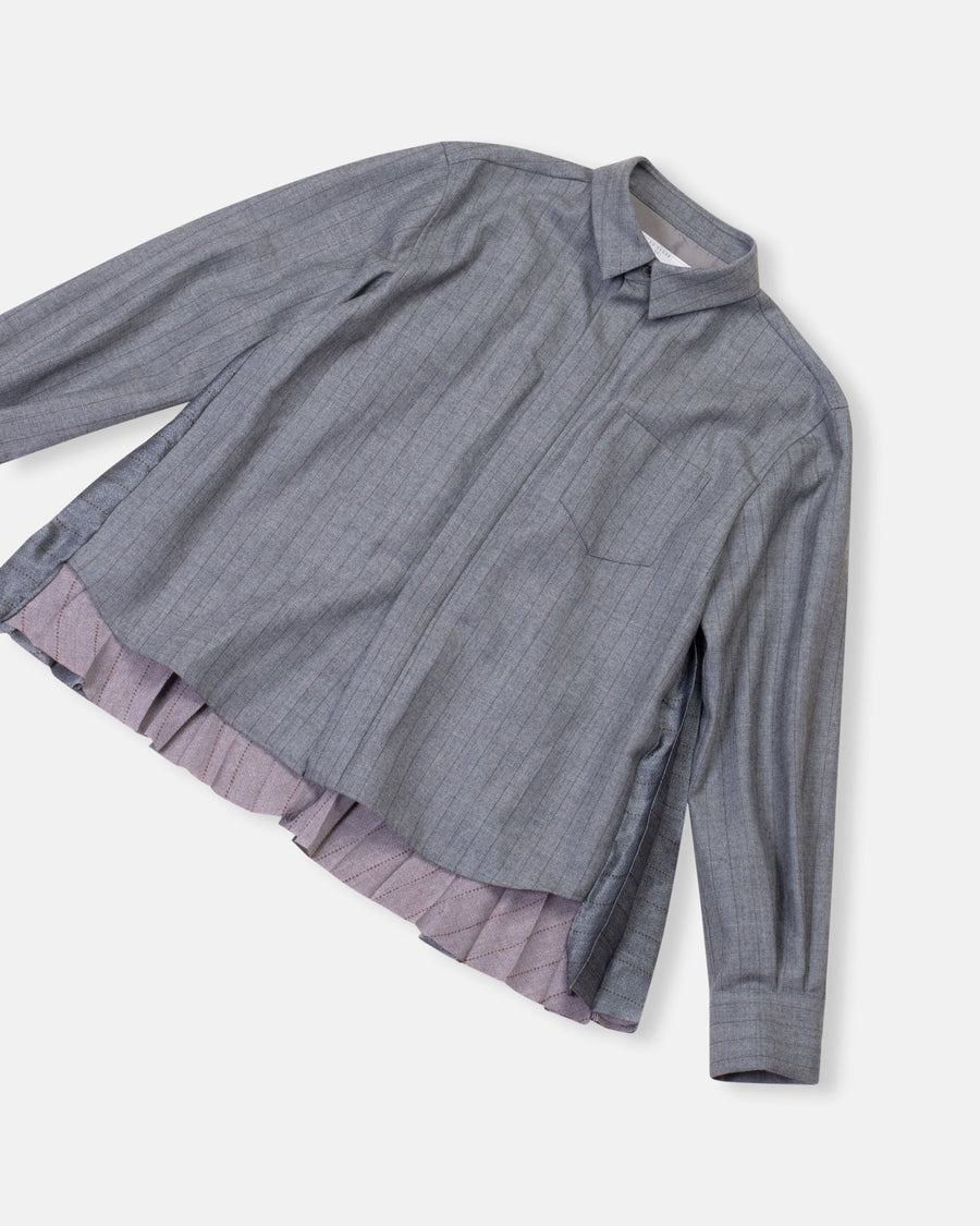 chalk stripe shirt