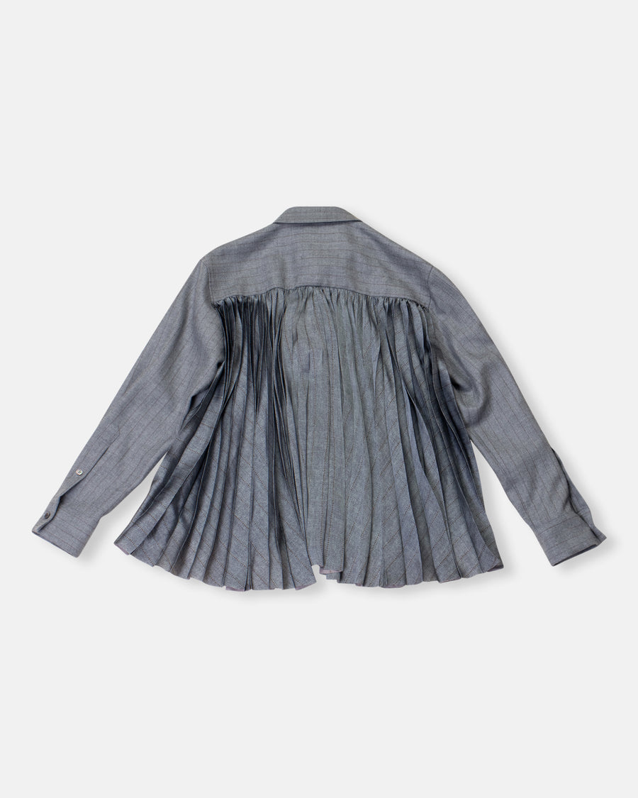chalk stripe shirt