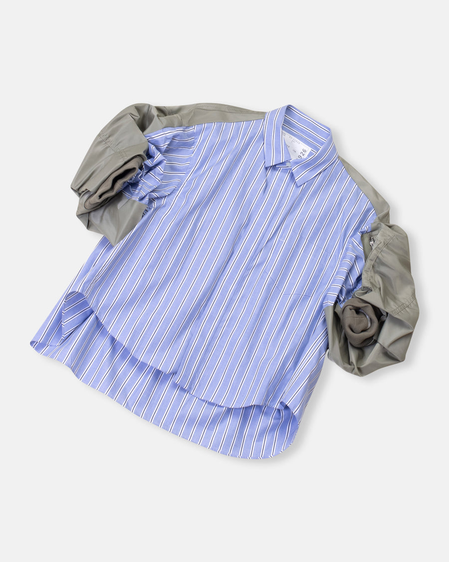 cotton poplin & nylon twill shirt