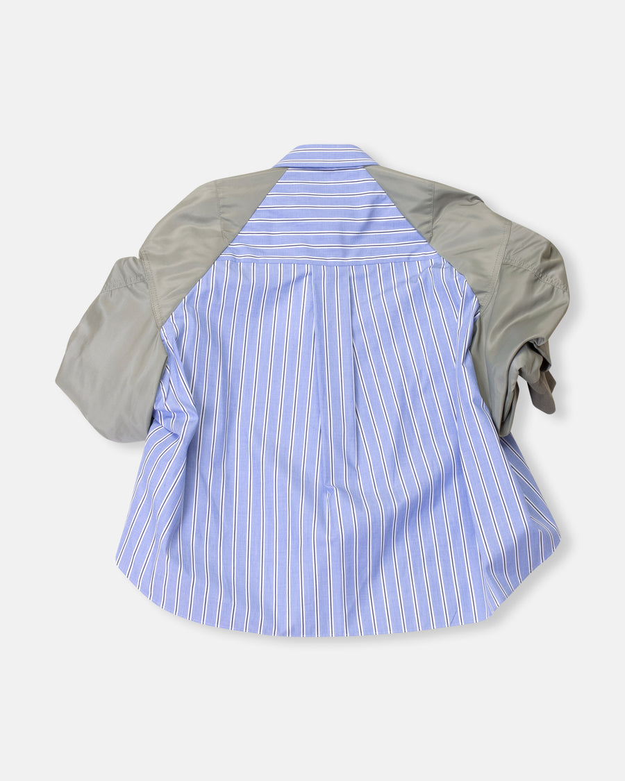 cotton poplin & nylon twill shirt