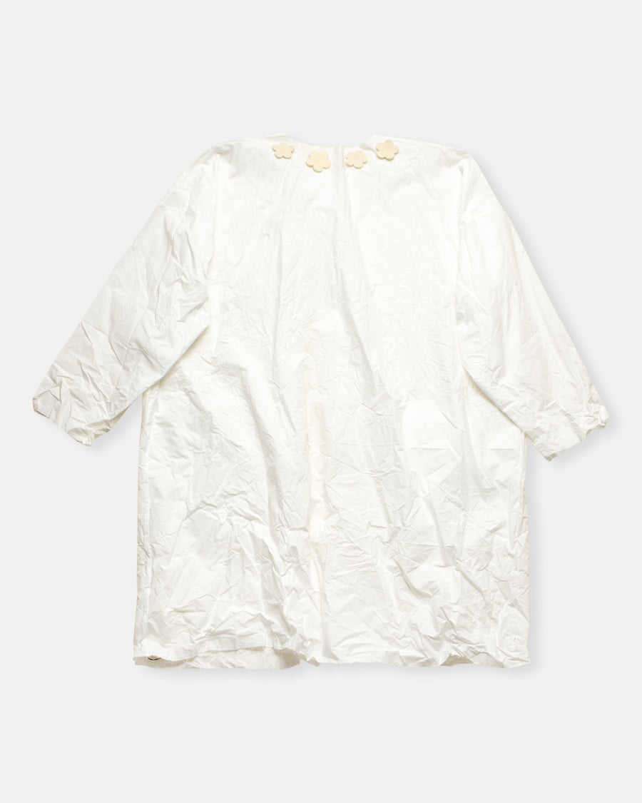 flowers one button volume coat