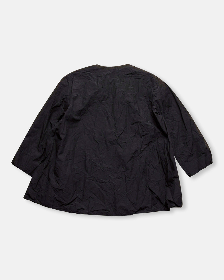 open front 3/4 sleeve top