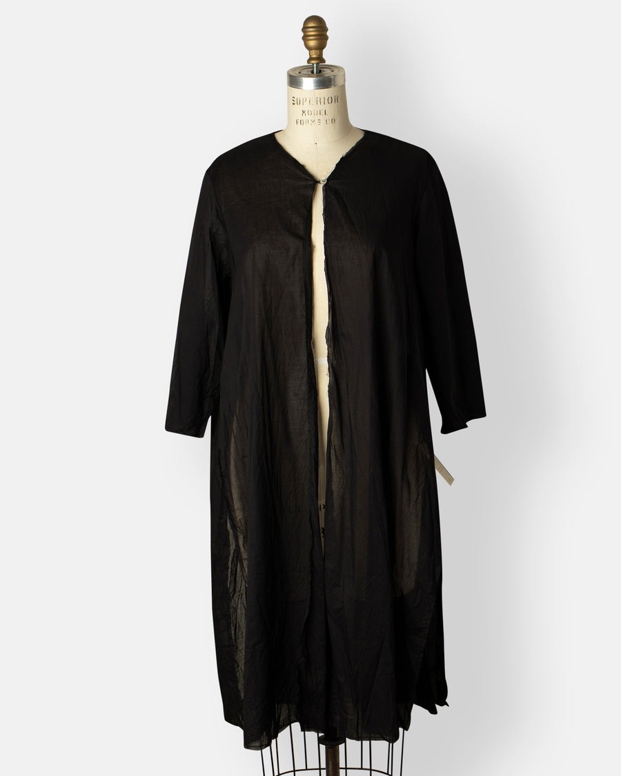open front 3/4 sleeve short tunic