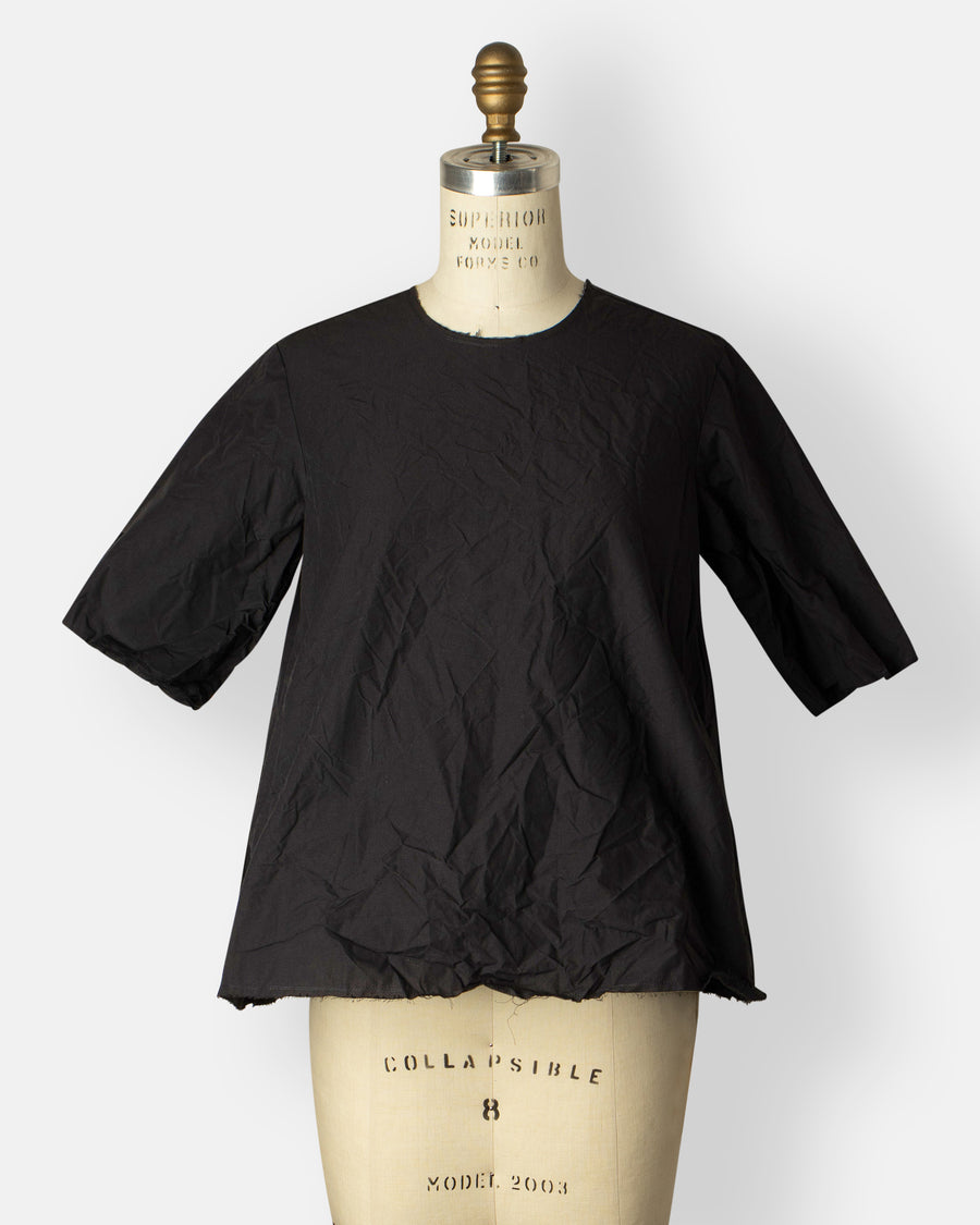 v-back elbow sleeve top