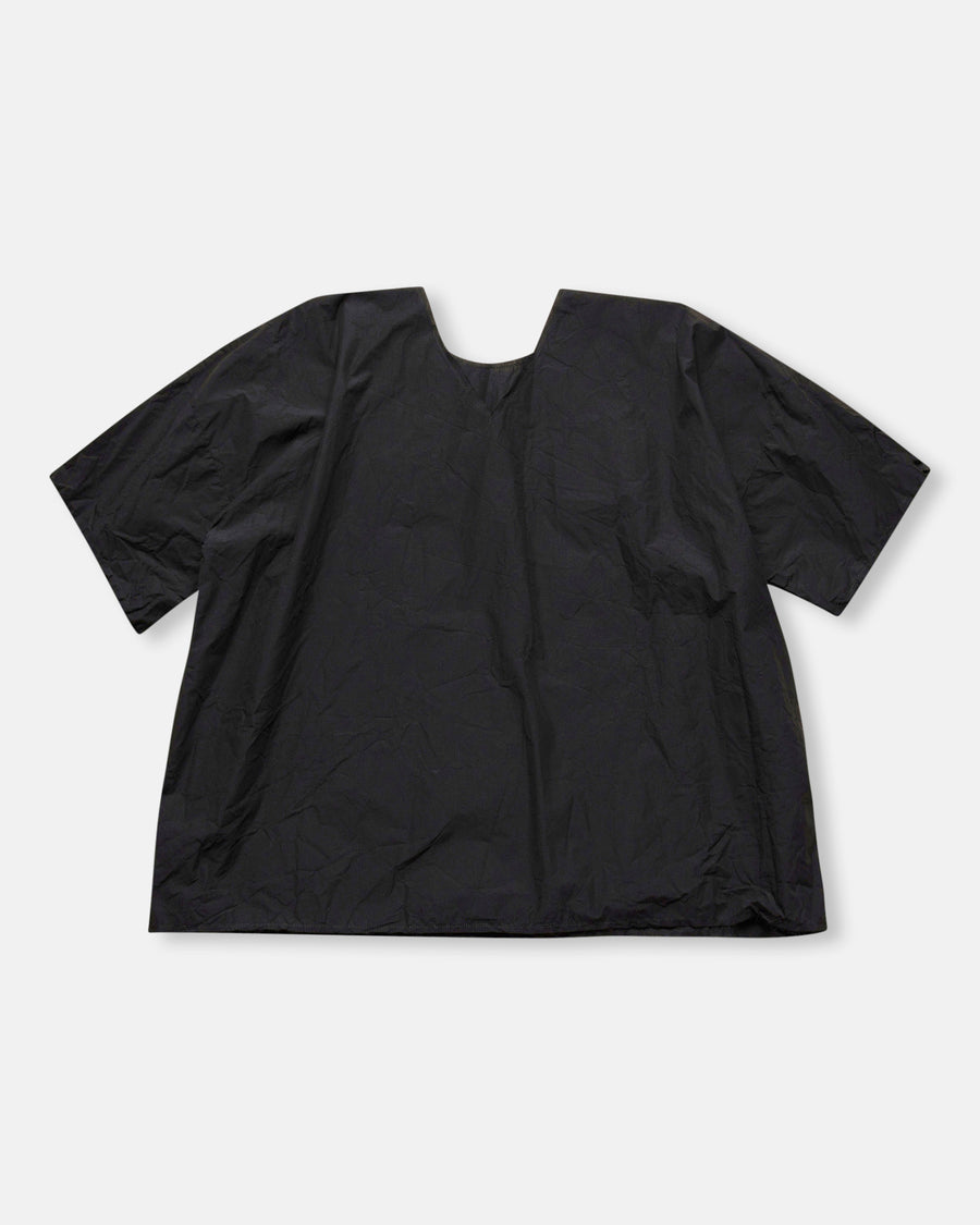 v-back short sleeve volume top