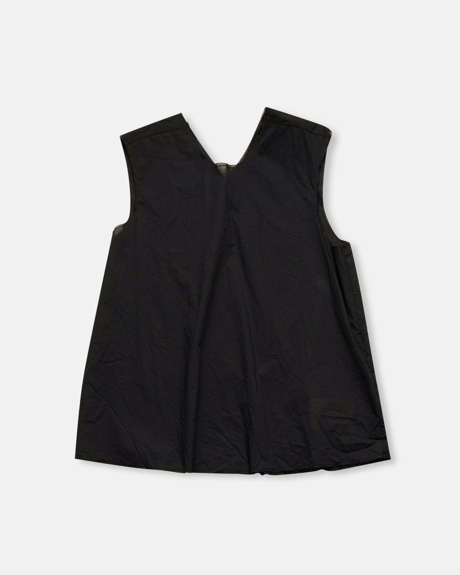 v-back sleeveless top