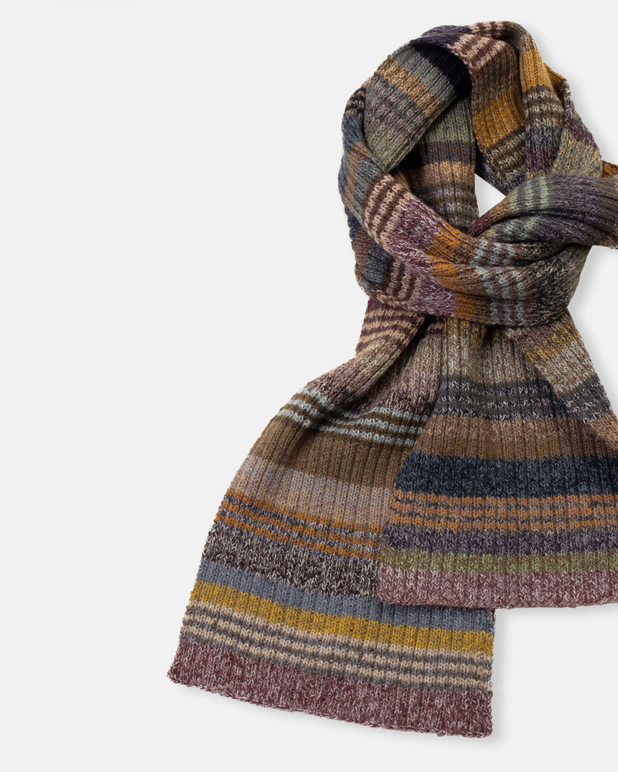 marled stripe scarf