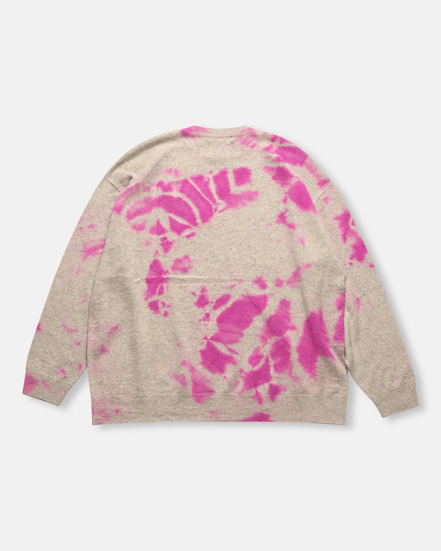 cashmere seamless wide crew neck pullover
