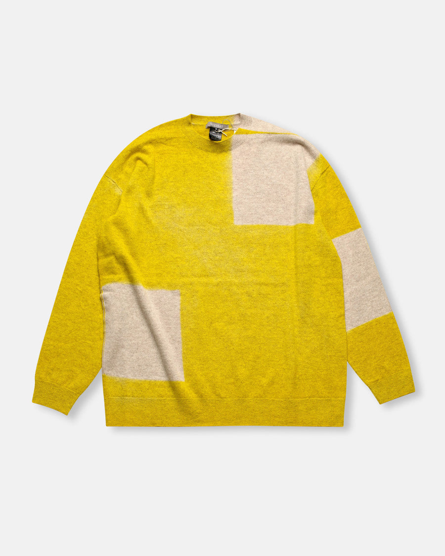 cashmere seamless wide crew neck pullover