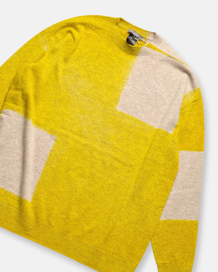 cashmere seamless wide crew neck pullover