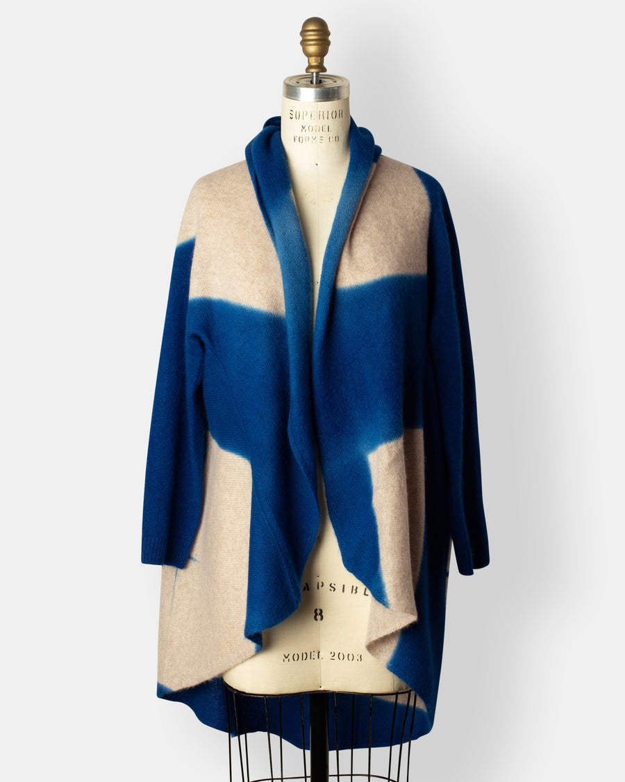 cashmere seamless upside down cape