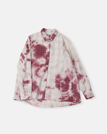 pencil check blouse