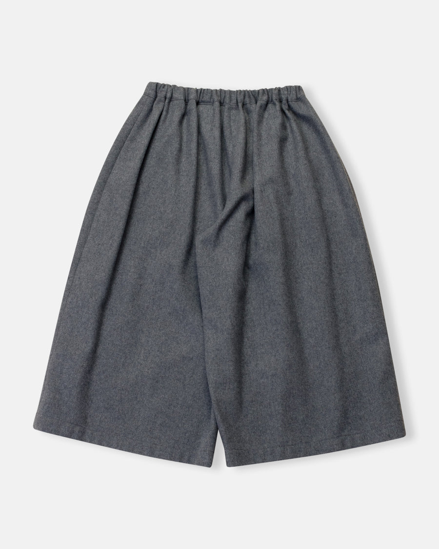 wide leg cropped wool pants