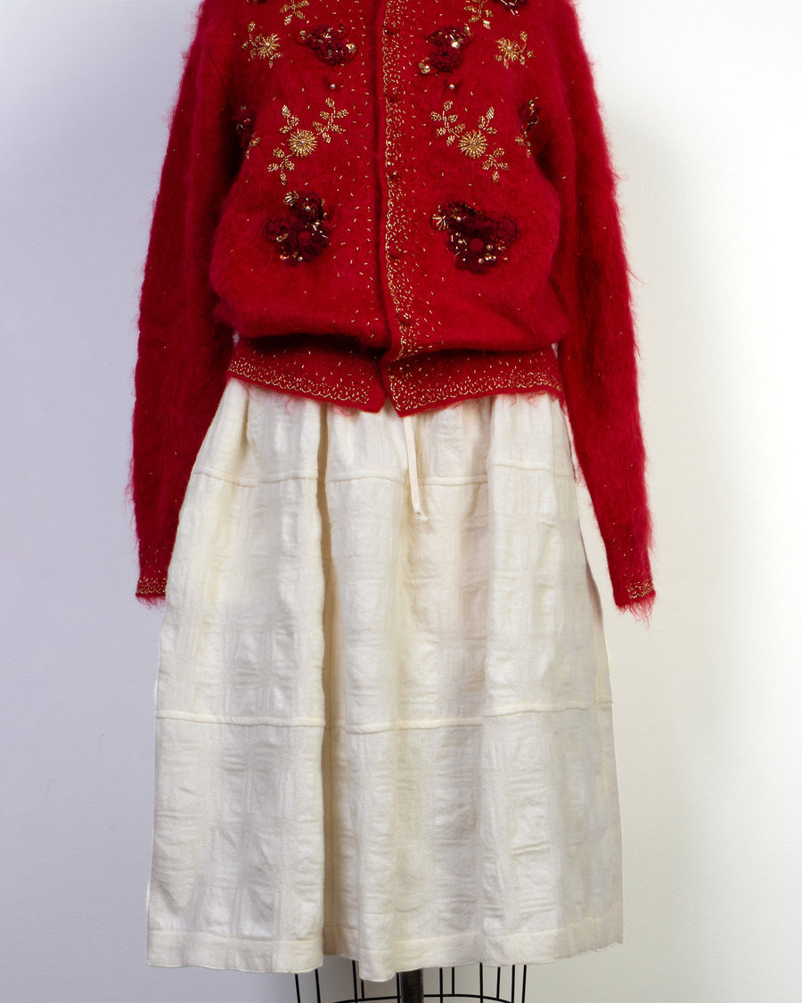 geometric texture skirt