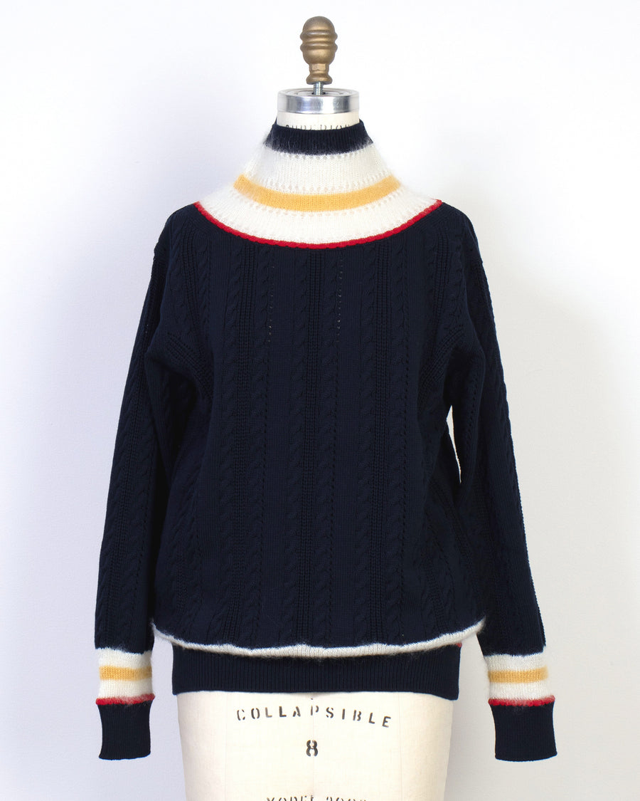 mohair tipped sweater