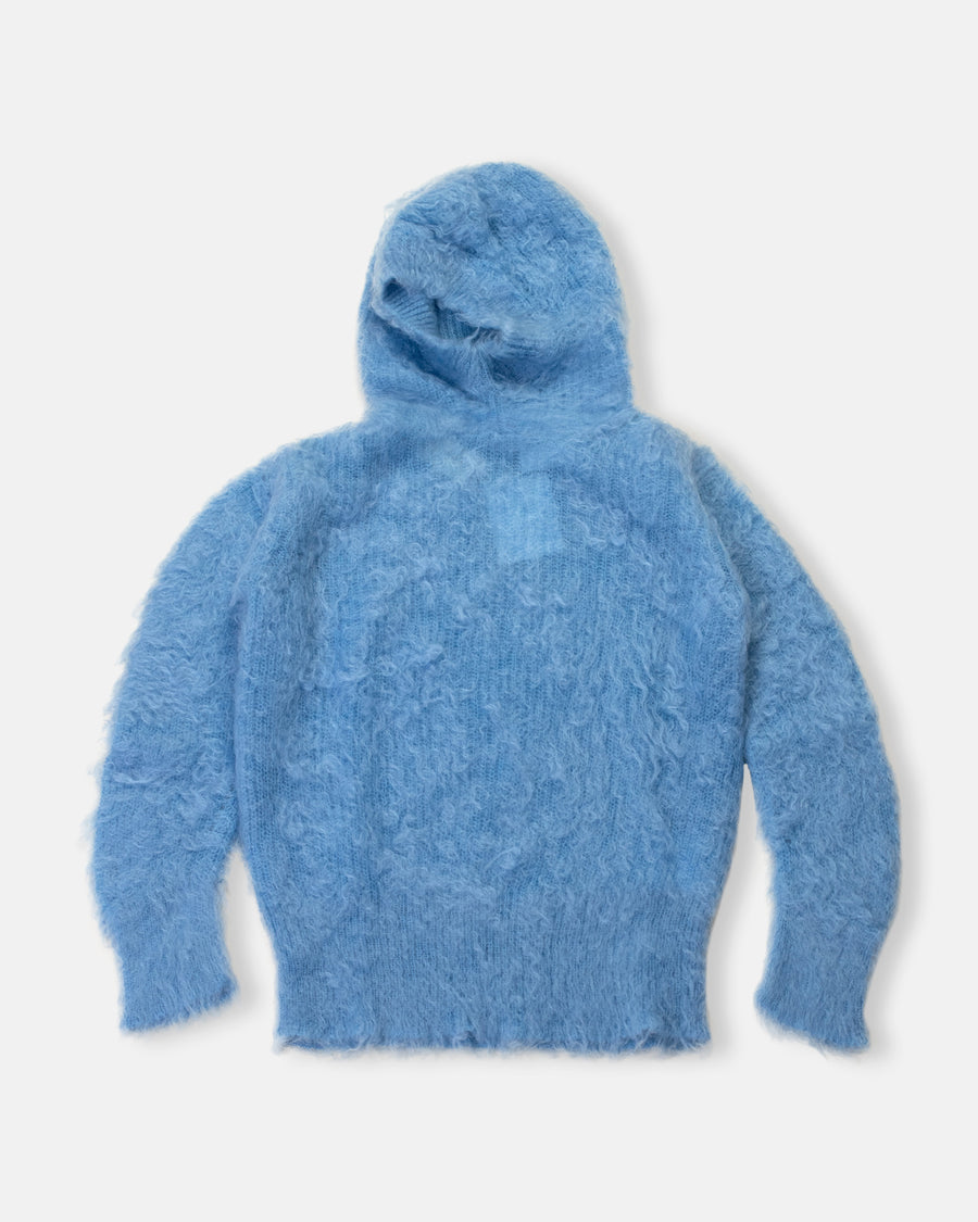 mohair hooded sweater