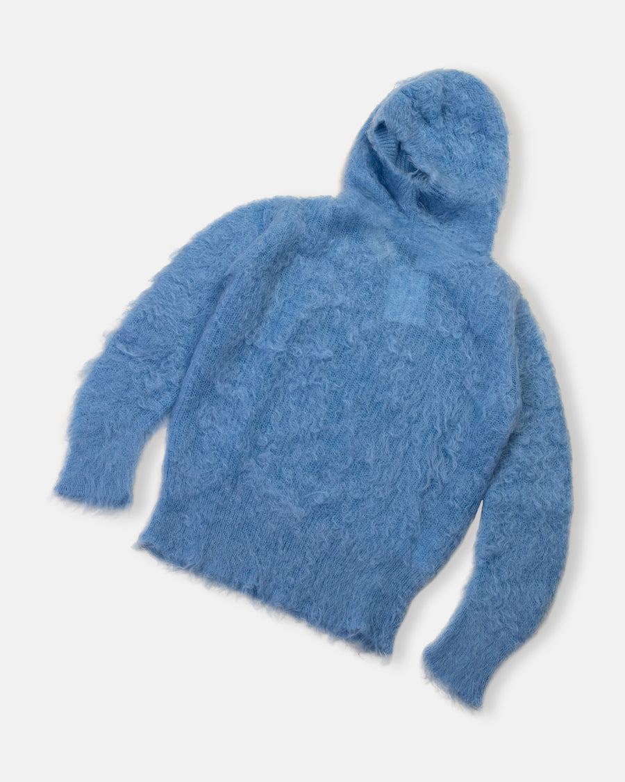 mohair hooded sweater