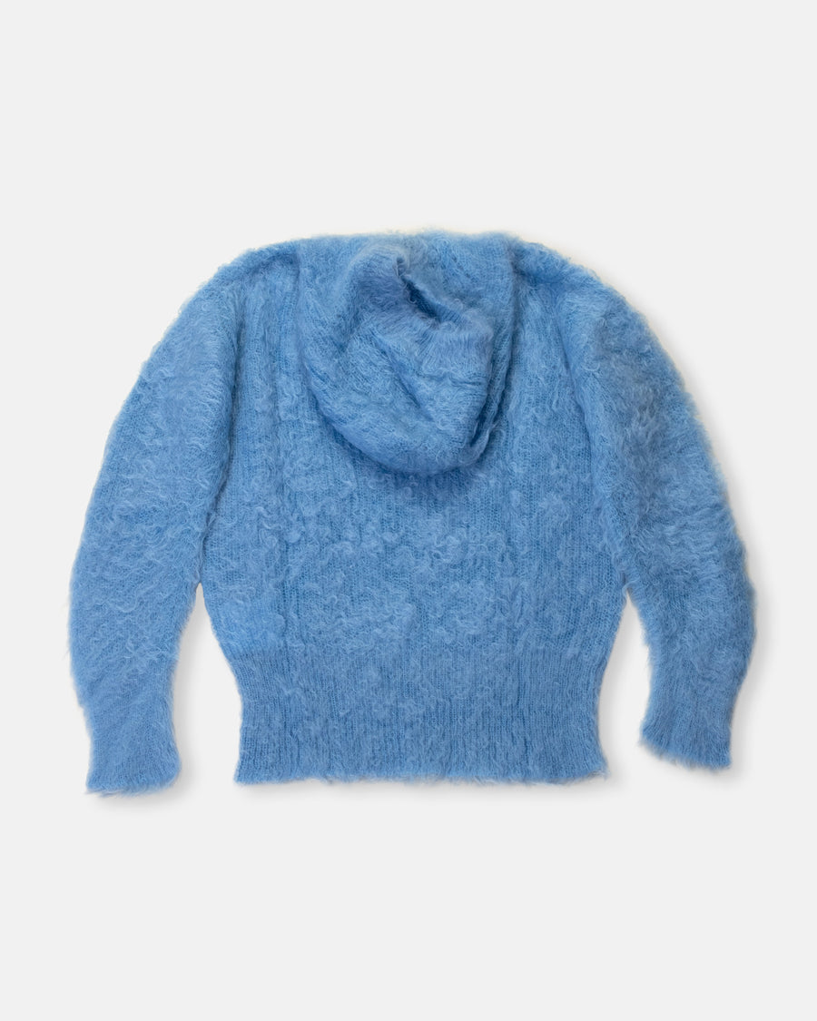 mohair hooded sweater