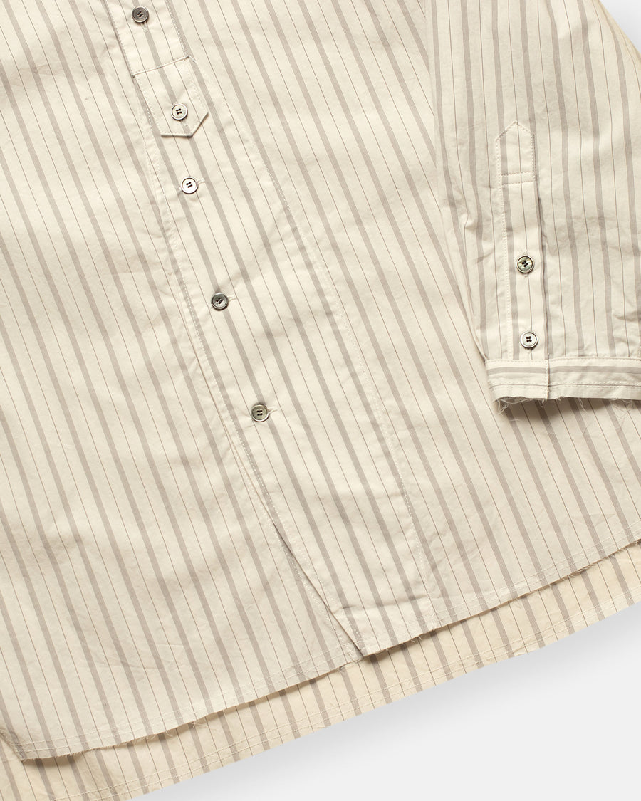 band collar shirt