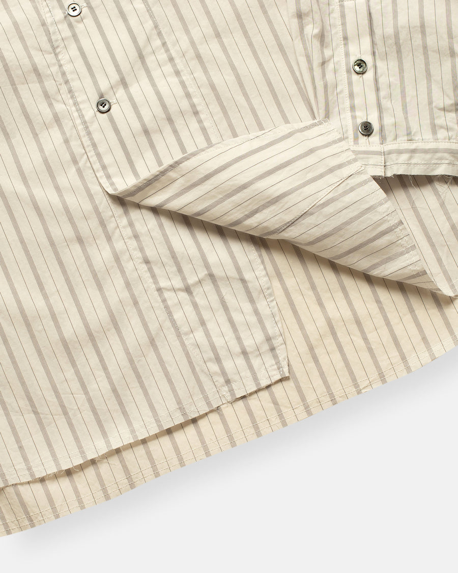 band collar shirt