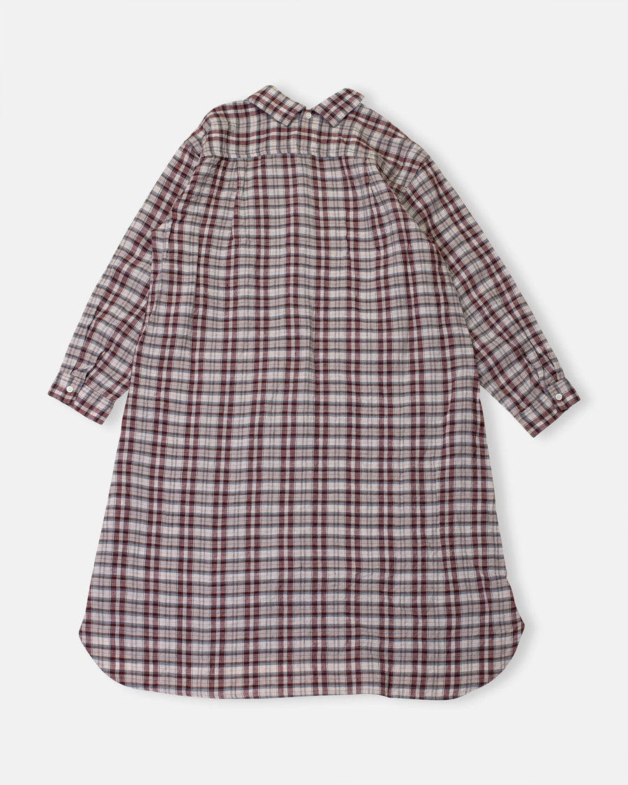 plaid shirtdress